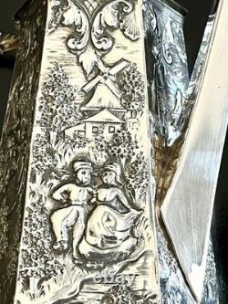 Barbour Repousse' Silverplate Tea / Coffee Server In PRISTINE Condition-1890's