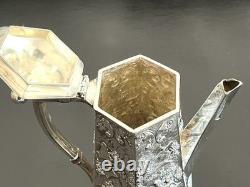 Barbour Repousse' Silverplate Tea / Coffee Server In PRISTINE Condition-1890's