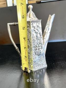 Barbour Repousse' Silverplate Tea / Coffee Server In PRISTINE Condition-1890's