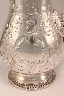 Barker Brothers Hand Chased Silverplate Tea Pot & Creamer