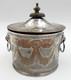 Barker Brothers Silver Plate Tea Caddy With Lion Head Handles England Circa 1930