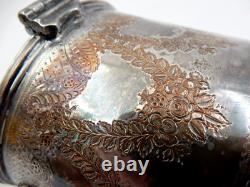 Barker Brothers Silver Plate Tea Caddy With Lion Head Handles England Circa 1930