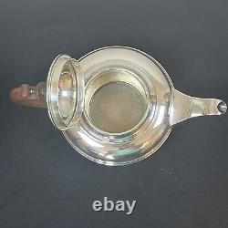 Barker Ellis 4 Piece Tea Set Creamer Sugar Silverplate Made in England Vintage