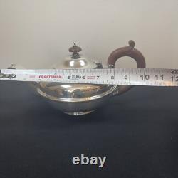 Barker Ellis 4 Piece Tea Set Creamer Sugar Silverplate Made in England Vintage