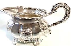Barker Ellis Co. Vintage Silver Plate 5-Pc Hand-Chased 1931 Coffee & Tea Set