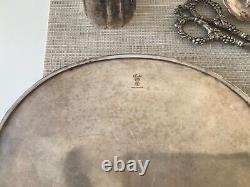 Barker Ellis Edwardian Engraved Silver Plate 4 Piece Tea Set