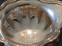 Barker Ellis England Ribbed Flowered Silver Plate Coffee Tea Set