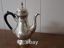 Barker Ellis Silver Plate 3 Piece Tea/Coffee Set Pot Creamer