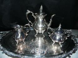 Baroque By Wallace Silverplate 4 Pc. Tea / Coffee Serving Set