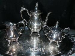 Baroque By Wallace Silverplate 4 Pc. Tea / Coffee Serving Set