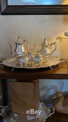 Baroque Tea & Coffee Set by Wallace 6 piece Vintage Set