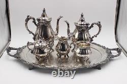 Baroque Wallace 6 Pc. Silver Plated Tea/Coffee Set 281, 282, 283, 284, 285, 294F