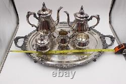 Baroque Wallace 6 Pc. Silver Plated Tea/Coffee Set 281, 282, 283, 284, 285, 294F
