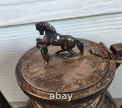 Beautiful 4pc. Victorian Silverplate Tea Set withHorse Finials Webster & Co. N. Y