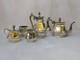 Beautiful Antique Robert & Belk Romney 5 Piece Silver Coffee & Tea Serving Set