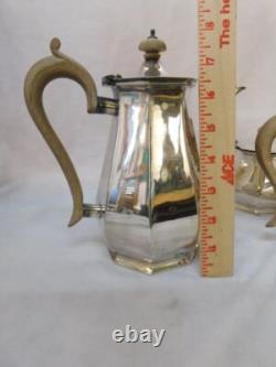 Beautiful Antique Robert & Belk Romney 5 piece Silver Coffee & Tea Serving Set