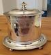 Beautiful Antique Victorian Silver Plate Covered Biscuit Box Or Tea Caddy