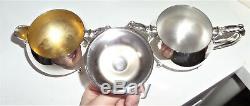 Beautiful Oneida 4 Piece Silver Coffee and Tea Set In Excellent Shine Condition