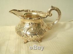 Beautiful Silverplate Tea Set 6pc Silver On Copper