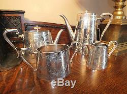 Beautiful Victorian Silver Plated Tea Set Johnson Durban & Co Ltd