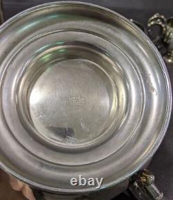 Beautiful Viking Plate Silver Plate Melon Ball Tea Set With Tray