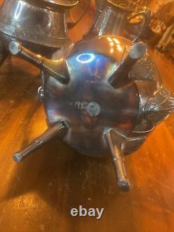 Beautiful Vintage 4 Pc Engraved Roger's Silver Co. Silver Plate Tea Set