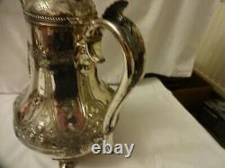 Beautiful Vintage Ornate James Dixon & Sons Epbm Silver Plated 3 Piece Tea Set