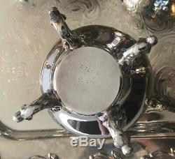 Beautiful Wallace Grande Baroque SilverPlate Coffee And Tea 6 PC Set