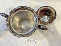 Beautiful, ornate Antique Silver Plated 4 Piece Tea Coffee Set A. Frankfield