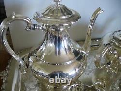 Birks Primrose Silver Plate Tea Coffee Service 5 Pc