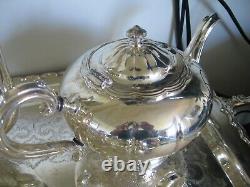 Birks Primrose Silver Plate Tea Coffee Service 5 Pc