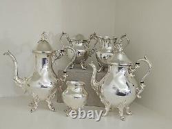 Birmingham Silver Co. Silverplate Coffee Tea Service Set 5 Piece Set