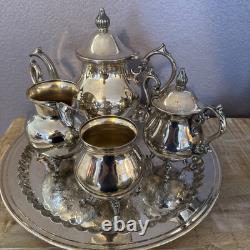 Birmingham Silver Co. Silverplate Coffee Tea Service Set 6 Piece Set