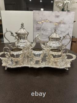 Birmingham Silver Company 6 Piece Coffee Tea Serving Set Vintage Or Antique