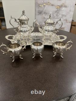Birmingham Silver Company 6 Piece Coffee Tea Serving Set Vintage Or Antique