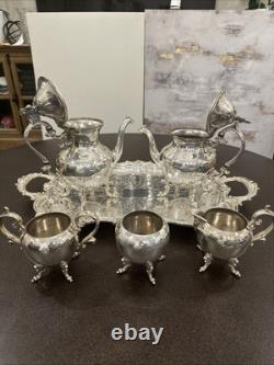 Birmingham Silver Company 6 Piece Coffee Tea Serving Set Vintage Or Antique