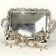 Birmingham Silver Company Bim8 (1957) Silverplate (5) Piece Tea Set Grape Finial