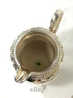 Birmingham Silver Company Bim8 (1957) Silverplate (5) Piece Tea Set Grape Finial