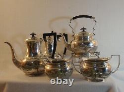 Buckinshire Coffee/Tea Set With RARE Butler Stand Shefield EPNS A-1 Maker Mark 9pc