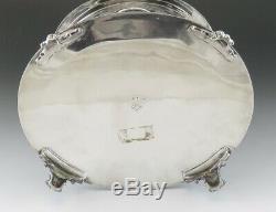 C1860s English Sheffield Mappin & Webb Silver Plate Sphinx Top Tea Caddy