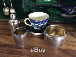 C1899 Rare Christopher Dresser For Leuchars Asprey Travel Tea Set Silverplated