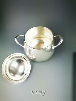 CHRISTOFLE Art Deco Silver plated coffee pot / Tea egoiste set 5 pcs