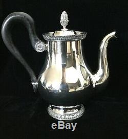 CHRISTOFLE MALMAISON Beauharnais Silverplate TEA POT France MSRP $2,250 EUC