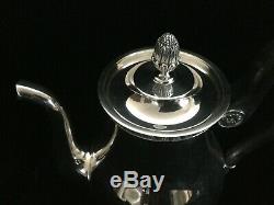 CHRISTOFLE MALMAISON Beauharnais Silverplate TEA POT France MSRP $2,250 EUC