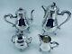 Christofle Marly Silver Plate Tea Coffee Set Louis Xv 4 Pcs Top Condition