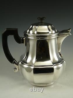 CHRISTOFLE Silver Plate Gallia ART DECO Pattern 4 Piece Tea & Coffee Set