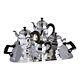 Christofle Silver Plate Mansart Pattern 5 Piece Tea & Coffee Set