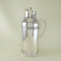 CHRISTOFLE Silverplate Insulated Thermos 3 Cup Carafe for Tea Coffee