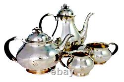 COHR Denmark Silver plate Tea Coffee Set Mid Century Danish Modern