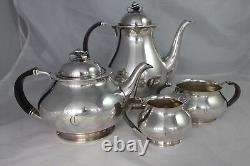 COHR Denmark Silver plate Tea Coffee Set Mid Century Danish Modern